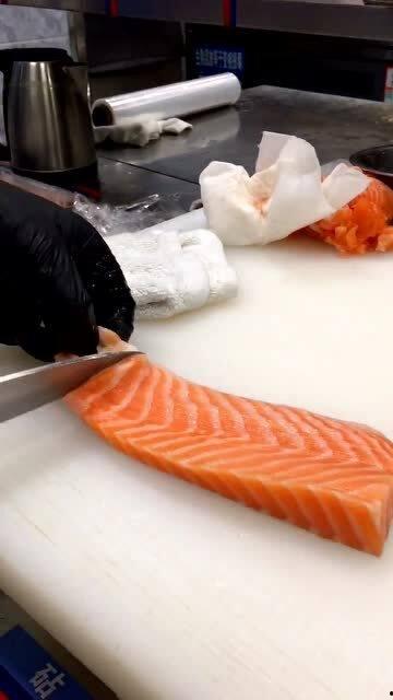 切三文鱼视频教程,跟随视频教程轻松掌握